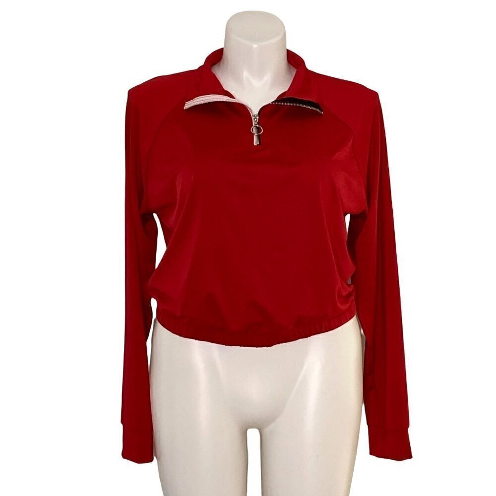 Fashion Nova NWT Red Mock Neck Top, Do You Even Gym Women's Size 2X